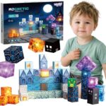 WOOPIE LED magnetiniai kubai su pikselių pasaulio grafika
