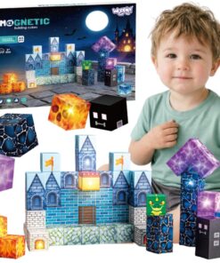 WOOPIE LED magnetiniai kubai su pikselių pasaulio grafika
