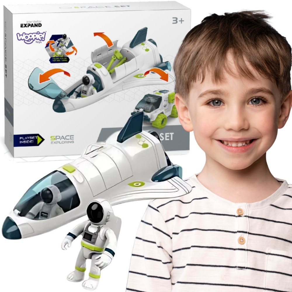 WOOPIE interaktyvus kosminis laivas ir roveris su astronautais