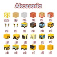WOOPIE magnetiniai statybų tematikos kubai