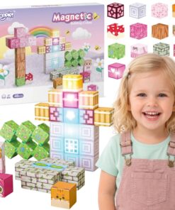WOOPIE spalvoti magnetiniai kubai vaikams