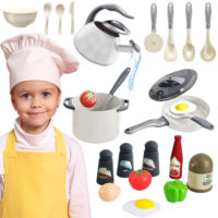 WOOPIE virtuvės indų ir maisto produktų rinkinys vaikams