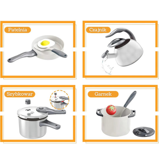 WOOPIE virtuvės indų ir maisto produktų rinkinys vaikams
