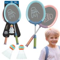 WOOPIE „Badminton Set“ – vaikų badmintonas su 2 raketėmis ir 2 plunksnelėmis