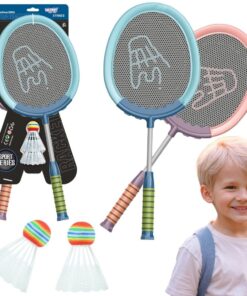 WOOPIE „Badminton Set“ – vaikų badmintonas su 2 raketėmis ir 2 plunksnelėmis