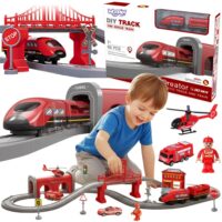 WOOPIE „Pendolino“ elektrinis traukinio rinkinys „Gaisrinė“