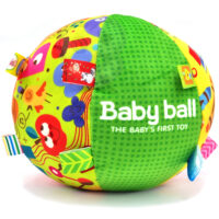 WOOPIE „Soft Sensory Ball“ – minkštas sensorinis kamuoliukas kūdikiams