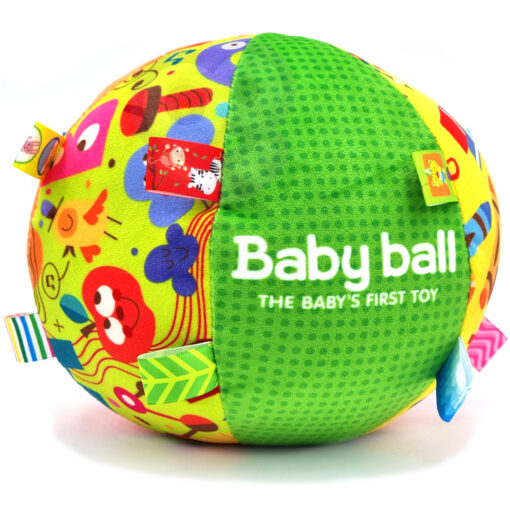 WOOPIE „Soft Sensory Ball“ – minkštas sensorinis kamuoliukas kūdikiams
