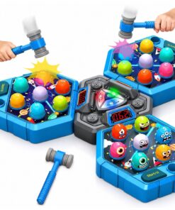 Whack-A-Mole 3 žaidėjų elektroninis arkadinis žaidimas su plaktukais