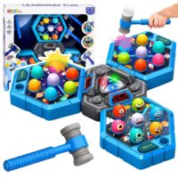Whack-A-Mole 3 žaidėjų elektroninis arkadinis žaidimas su plaktukais