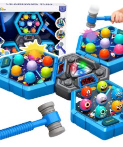 Whack-A-Mole 3 žaidėjų elektroninis arkadinis žaidimas su plaktukais
