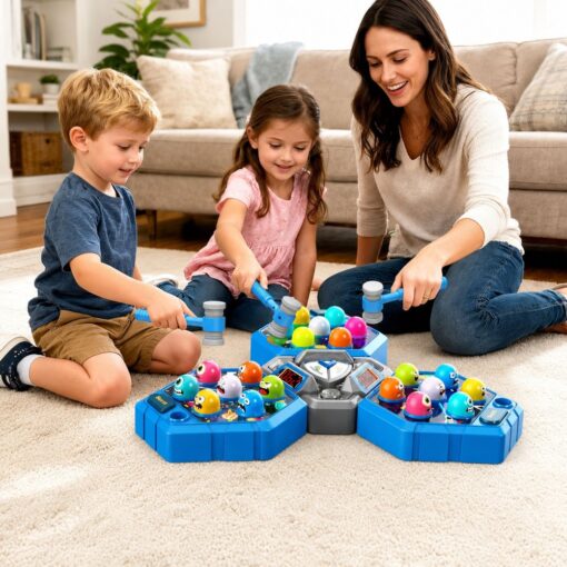 Whack-A-Mole 3 žaidėjų elektroninis arkadinis žaidimas su plaktukais