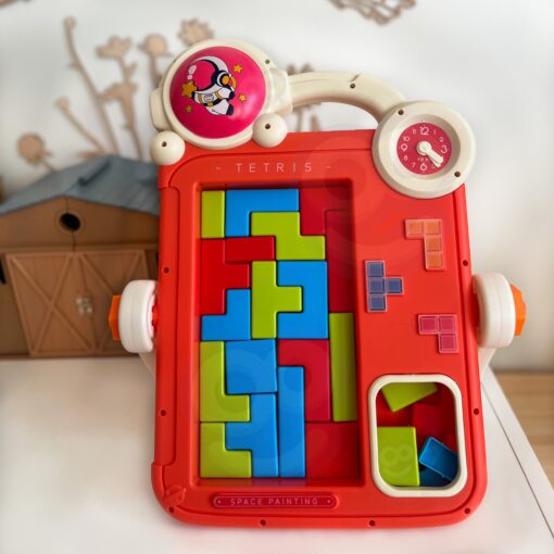 Woopie 2in1 dvipusė piešimo lenta ir Tetris dėlionė