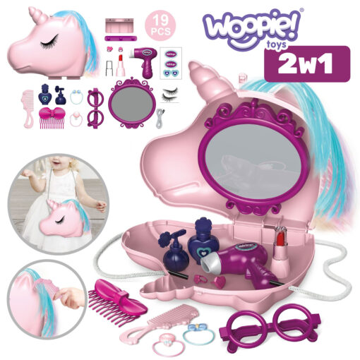 Woopie 2‑in‑1 grožio salonas rankinėje