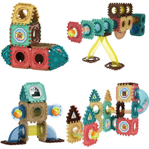 Woopie 3D konstruktorius su kulodromu (68 el.)
