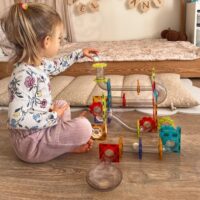 Woopie 3D magnetinės kaladėlės „Rutuliukų trasa“ (113 el.)