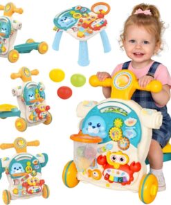 Woopie 4in1 stumdukas–vaikštynė–važiuoklė–edukacinis staliukas „Baby“