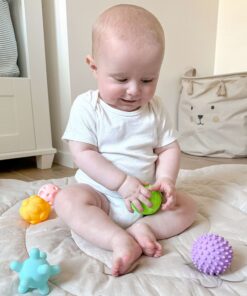 Woopie Baby 6 minkštų sensorinių kaladėlių rinkinys