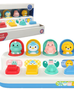 Woopie Baby edukacinė „Pop‑Up“ iššokančių gyvūnėlių dėžutė