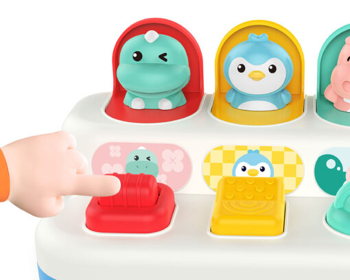 Woopie Baby edukacinė „Pop‑Up“ iššokančių gyvūnėlių dėžutė