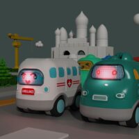Woopie Baby interaktyvi greitoji pagalba – šviečianti ir grojanti