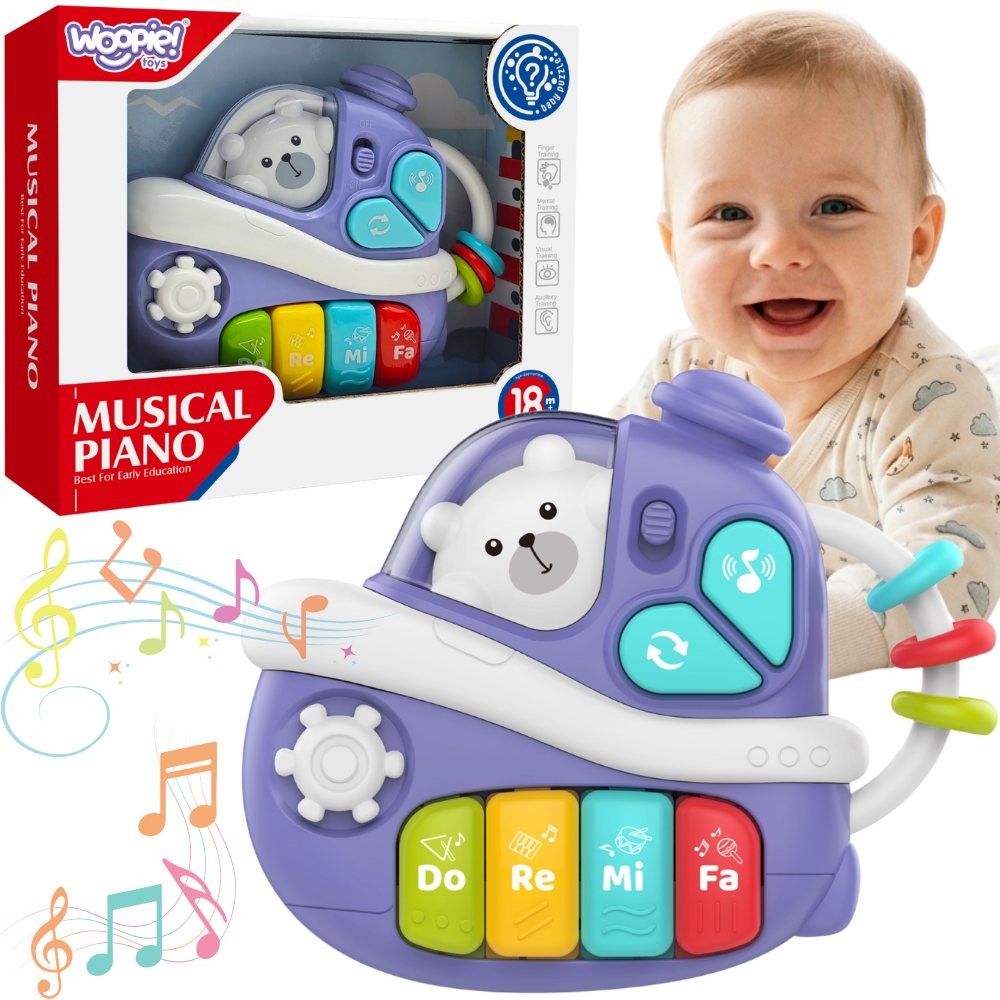 Woopie Baby interaktyvus muzikinis laivelis Woopie Baby interaktyvus muzikinis laivelis