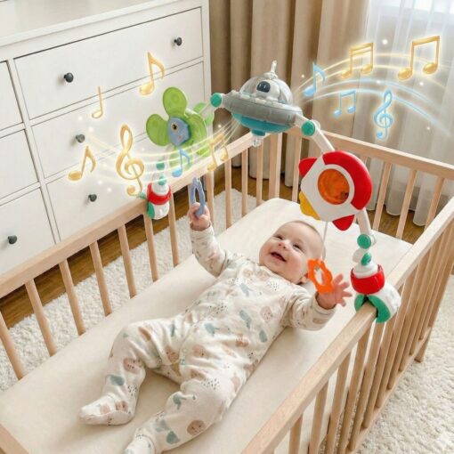 Woopie Baby interaktyvus žaislų lankelis su melodijomis ir švieselėmis