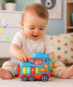Woopie Baby muzikinė lokomotyvėlė–pianinas