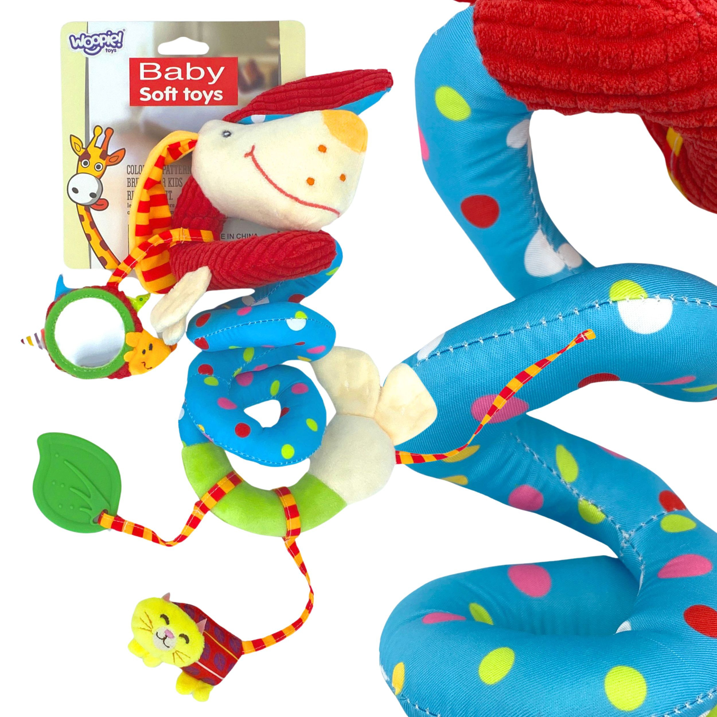 Woopie Baby pakabinama spiralė „Šuniukas“ – pirmieji jutimai