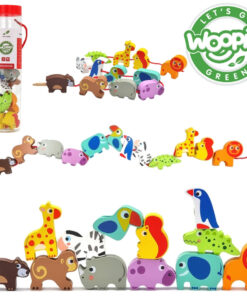 Woopie GREEN mediniai vėrimo karoliukai „Safari“