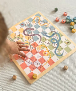 Woopie Green medinis 2‑in‑1 stalo žaidimas: „Činčinas (Ludo)“ + „Išlaisvink gyvūnėlius“