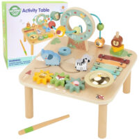Woopie Green medinis Montessori aktyvumo staliukas 5in1