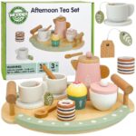 Woopie Green medinis arbatos rinkinys su pasteliais aksesuarais