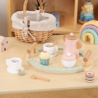 Woopie Green medinis arbatos rinkinys su pasteliais aksesuarais
