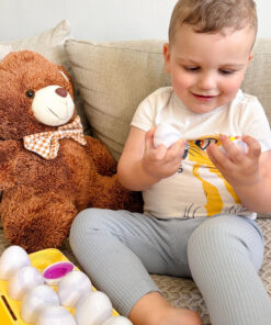 Woopie Montessori kiaušiniai – 12 formų ir spalvų derinimo rinkinys