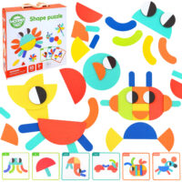 Woopie Montessori medinė dėlionė „Smegenų treniruotė“ – 55 el.