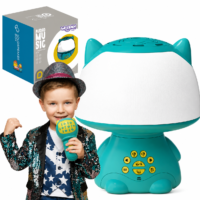 Woopie RGB lemputė–garsiakalbis su mikrofonu „Katinukas“ (turkio
