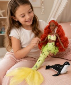 Woopie ROYAL lėlė EMI – 30 cm undinėlė su blizgančia uodega ir fokiuku