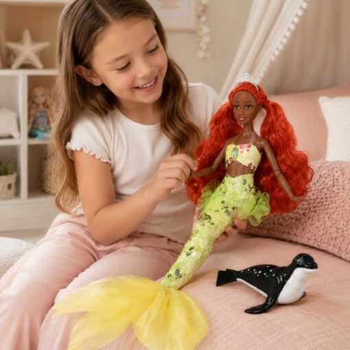 Woopie ROYAL lėlė EMI – 30 cm undinėlė su blizgančia uodega ir fokiuku