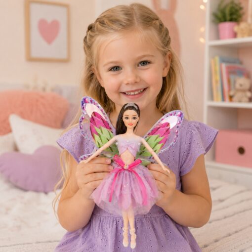 Woopie ROYAL lėlė Emi – 29 cm pasakiška fėja su spalvingais sparnais