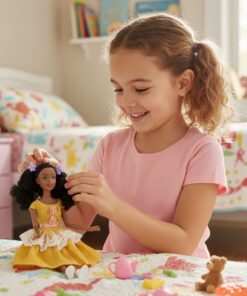Woopie ROYAL lėlė Emi – 32 cm klasikinė mados dama su geltona suknele