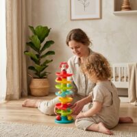 Woopie Spiral Tower – spiralinis kamuoliukų bokštas