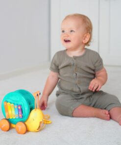 Woopie daugiafunkcis traukiamas šliužas su cimbolais ir mini autuku