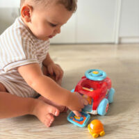 Woopie didelis automobilis su katapulta + 2 mini mašinėlės