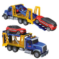 Woopie didelis automobilių transporterio sunkvežimis 1:14 su sportiniu automobiliu