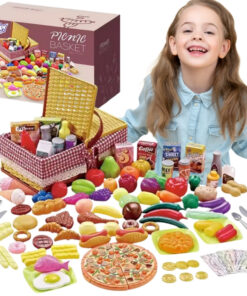 Woopie didelis pikniko krepšelis – 103 dalių maisto ir indų rinkinys