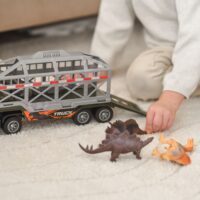 Woopie dinozaurų transporterio sunkvežimis