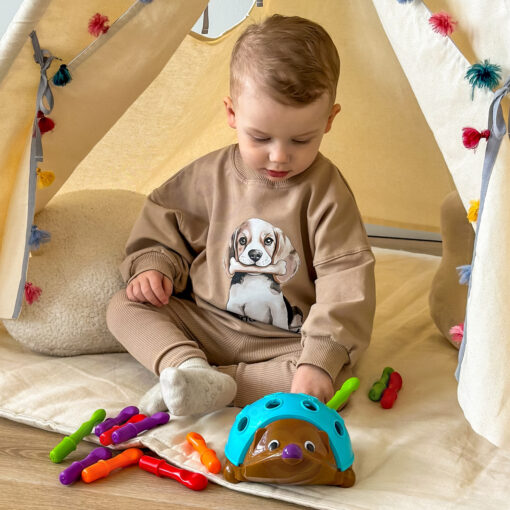 Woopie edukacinė dėlionė–sorteris „Ežiukas“ – 4in1 spalvos