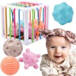Woopie elastingas sensorinis kubas su minkštais kaladėlėmis
