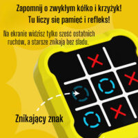 Woopie elektroninis „Kryžiukai–nuliukai“ – su AI režimu ir „Infinite Tic-Tac-Toe“